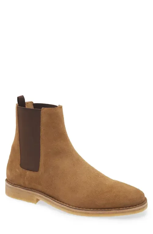 BOSS x Beckham Jareth Plain Toe Suede Chelsea Boot by BOSS