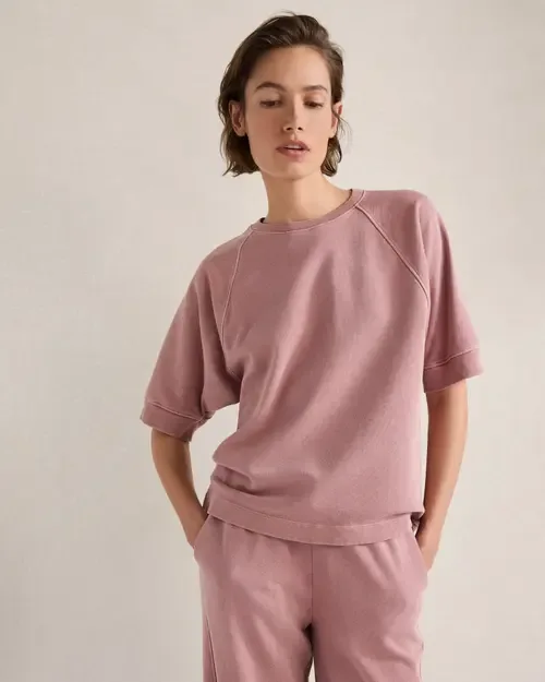 Organic Cotton Terry Raglan Tee by Haven Well Within