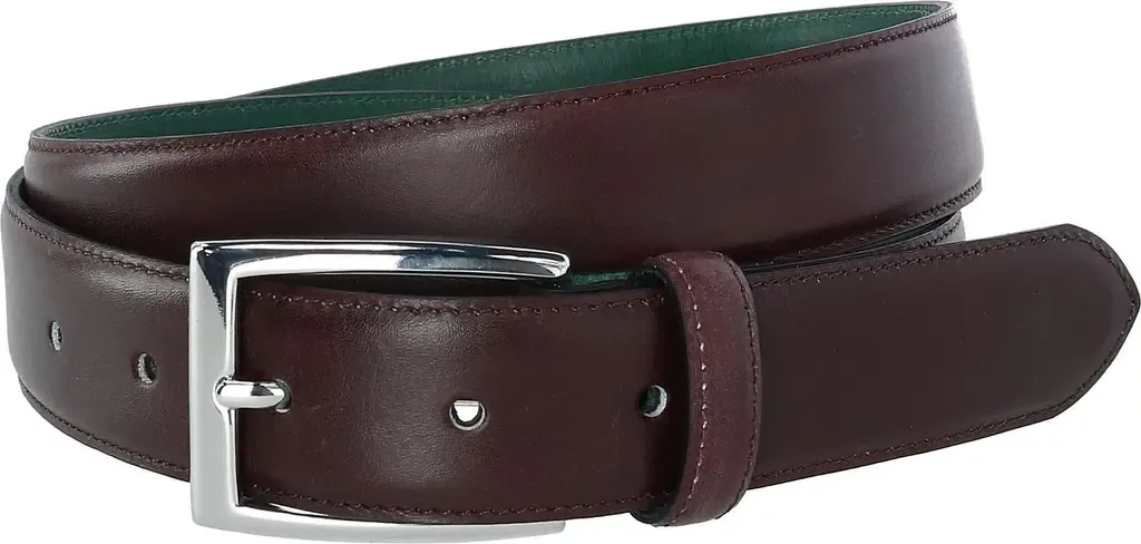 The Edward Slim Calfskin Leather Belt by CrookhornDavis