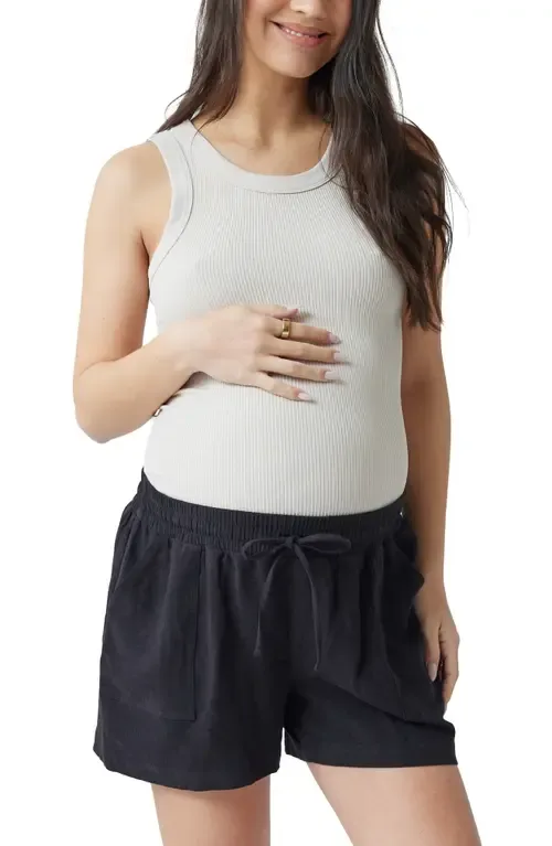 Seamless Rib Maternity Tank - Stone by Ingrid & Isabel®