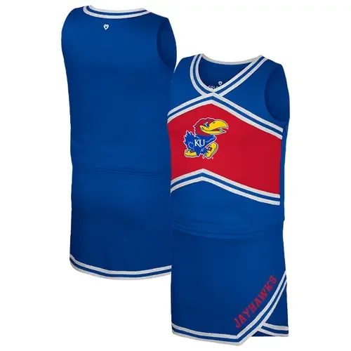 Colosseum Royal Kansas Jayhawks Cheerleader Top & Skirt Set by COLOSSEUM