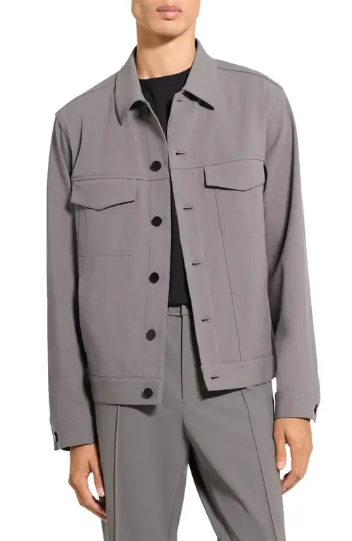 River Trucker in Neoteric Twill Jacket by Theory
