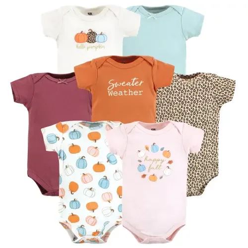 Seven-Piece Cotton Bodysuit Collection by Hudson Baby
