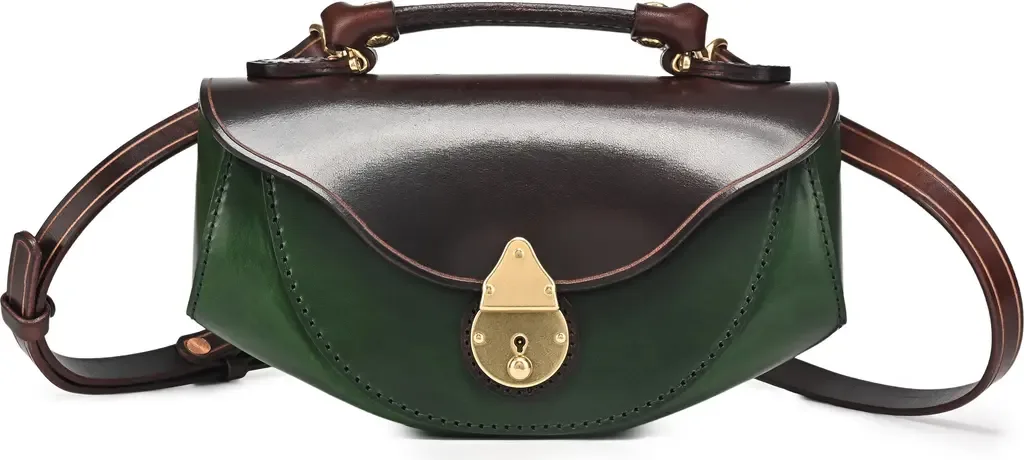 Azalea Small Leather Flap Crossbody by OLD TREND
