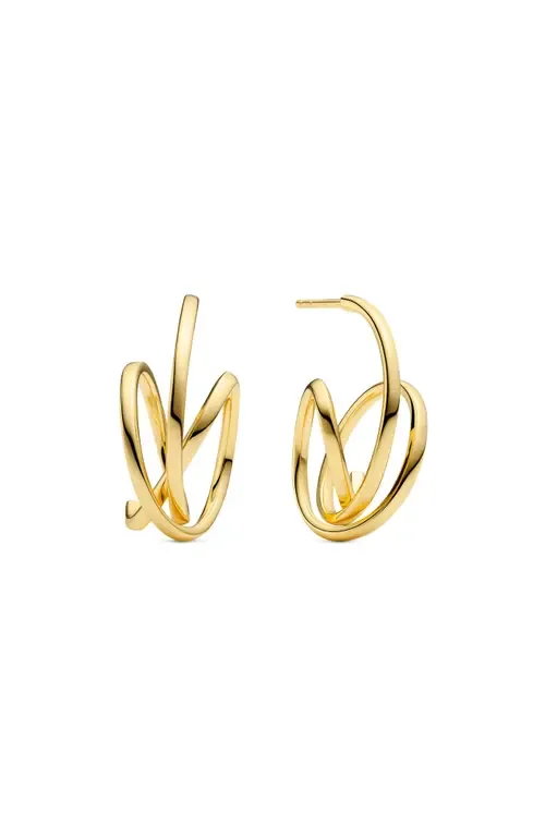 Earrings Spirale Pianura in 18K Gold Plated by Sif Jakobs Jewellery