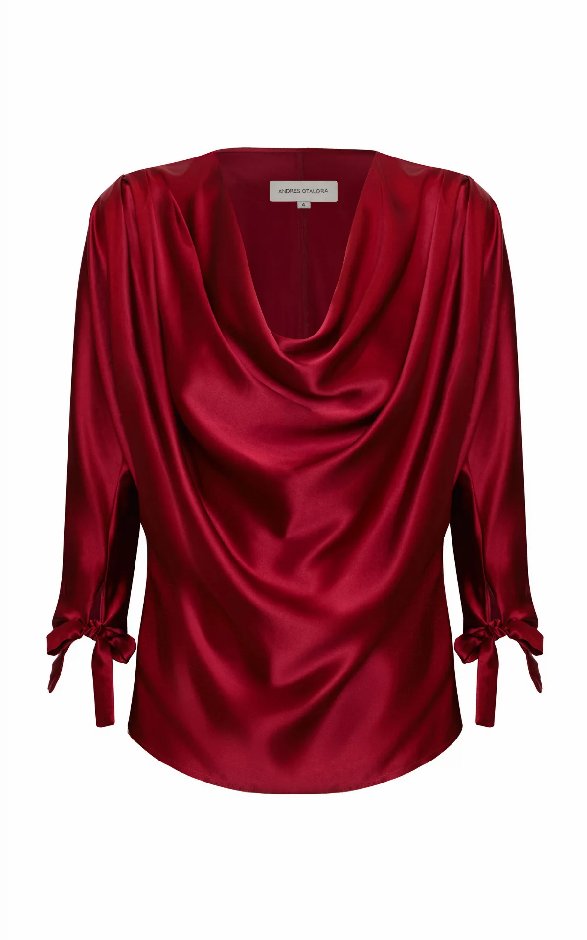 Frio Interior Draped Silk Blouse by Andres Otalora