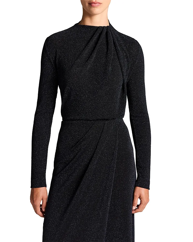 Twist Mock Neck Top by Vince