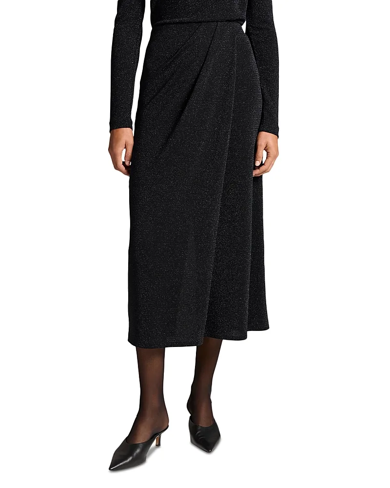 Metallic Draped Skirt by Vince