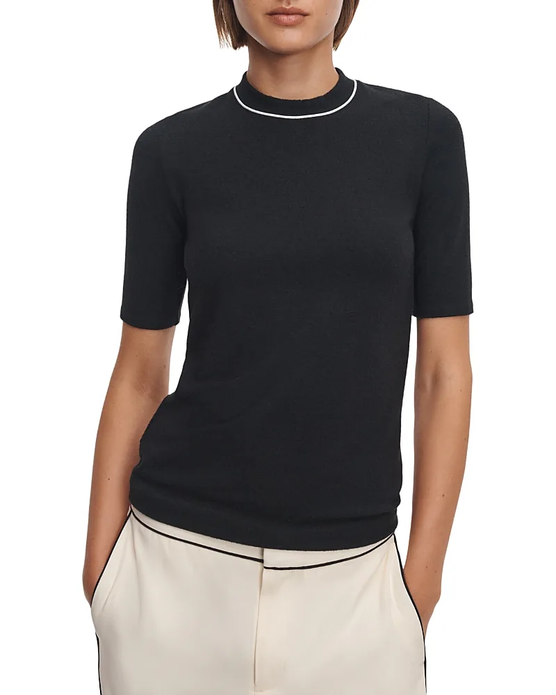 The Knit Contrast Trim Tee by rag & bone