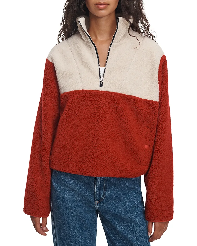 Charly Colorblocked Half Zip Pullover by rag & bone