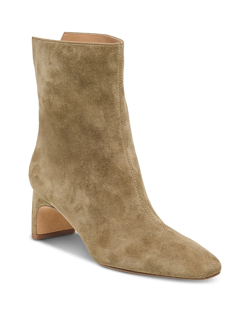 Bennet Suede Wide Calf Block Heel Ankle Boots by Dolce Vita