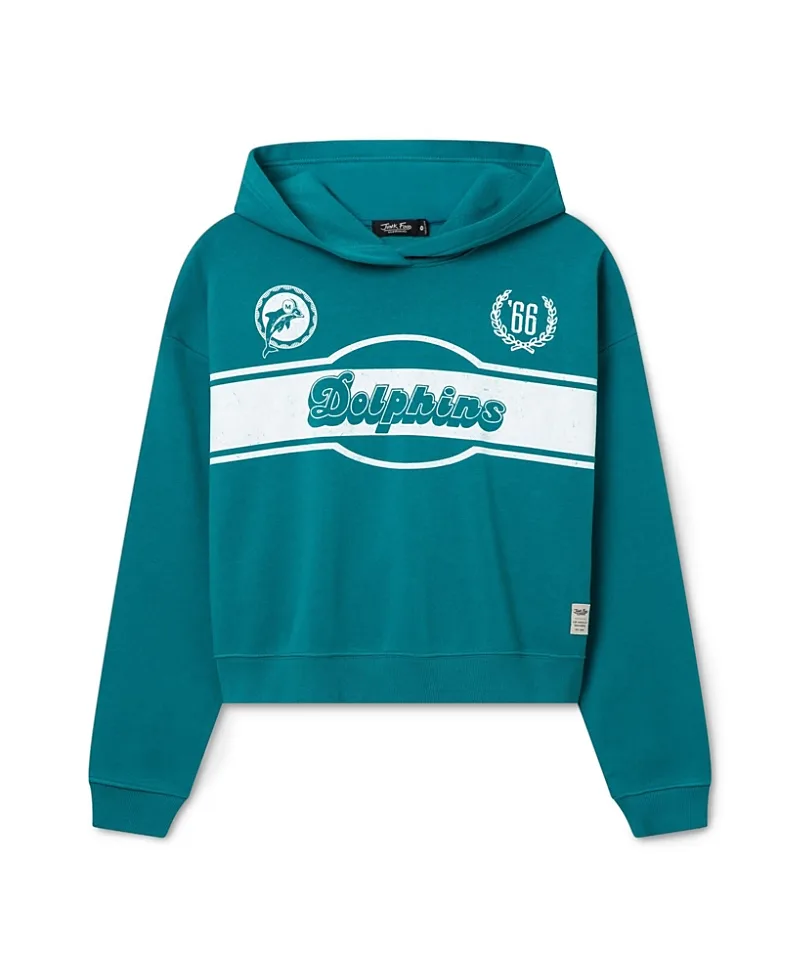 NFL Miami Dolphins Oversized Crop Hoodie by Junk Food