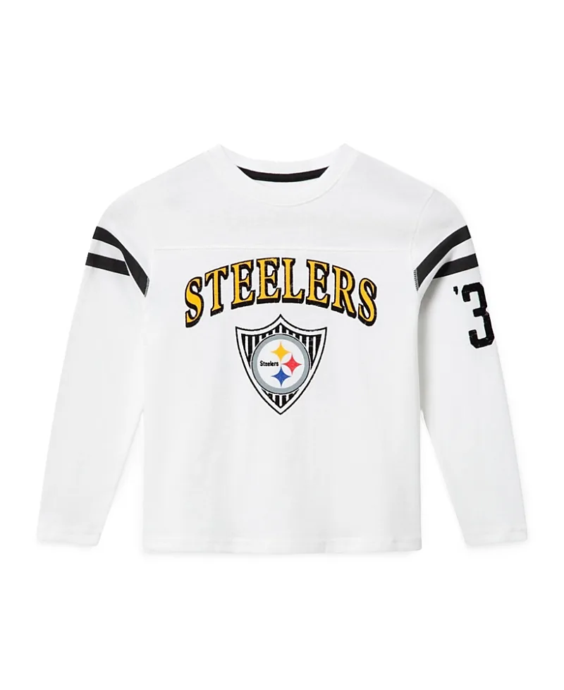 NFL Pittsburgh Steelers Striped Long Sleeve Tee by Junk Food