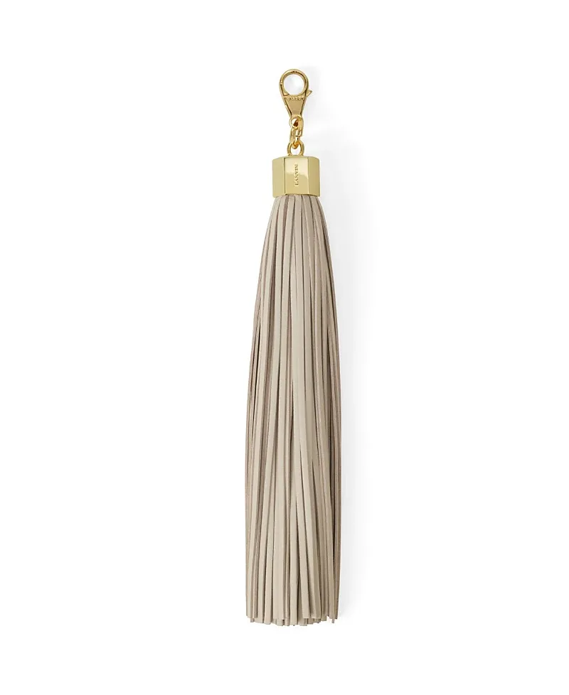 Leather Pompom Bag Charm by Lanvin