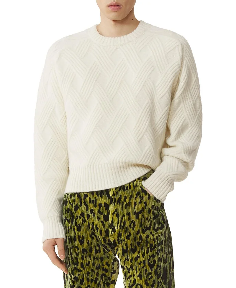 Cable-Knit Wool Sweater by Lanvin