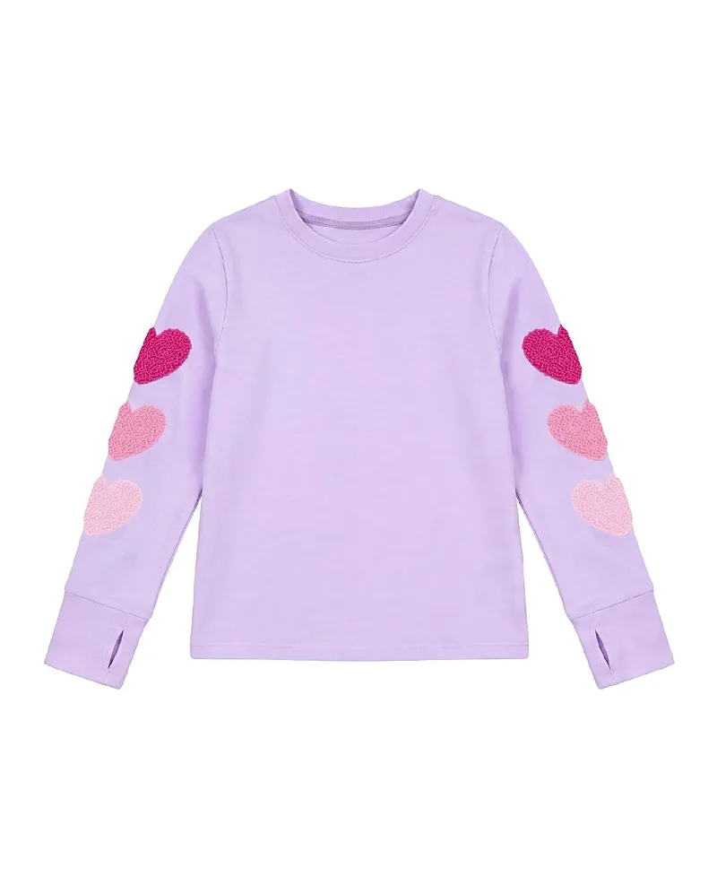 Hearts on the Sleeve Long Sleeve Top by Preppy Goose