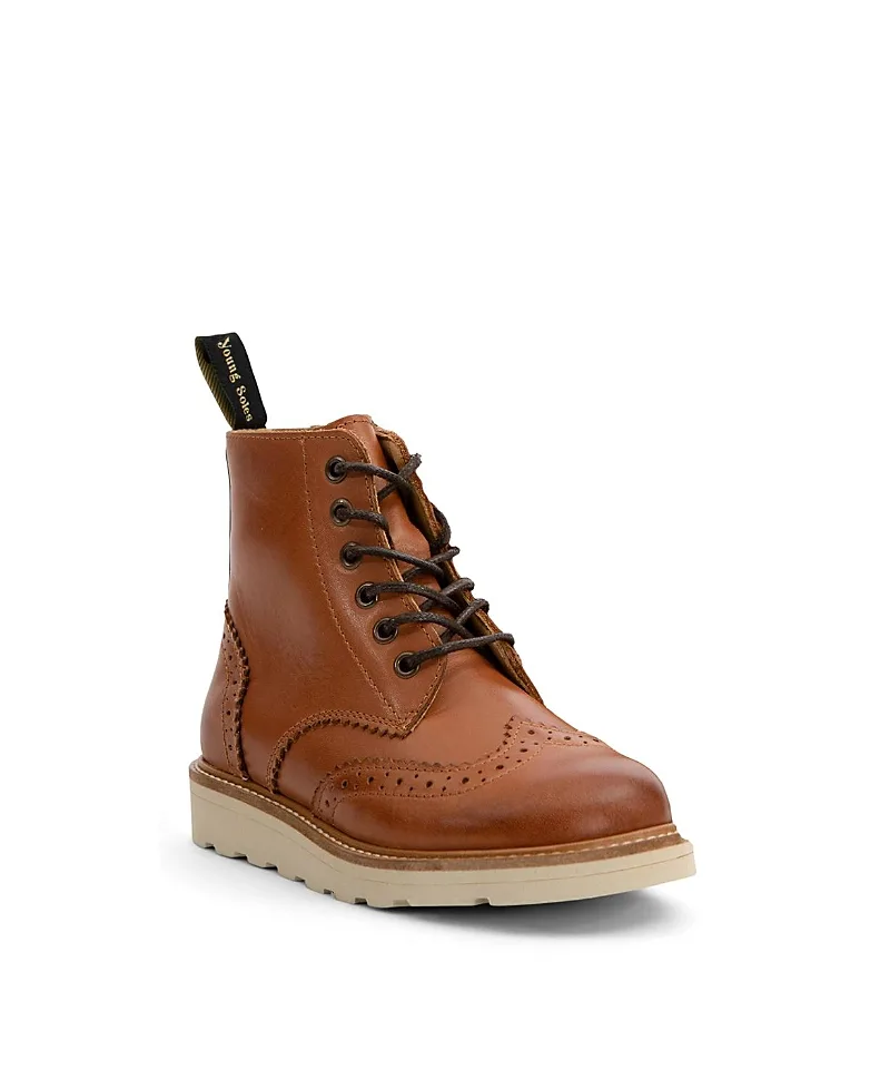 Sidney Brogue Boots by Young Soles