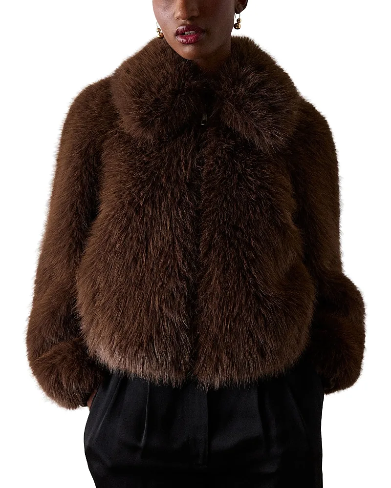 Short Faux Fur Coat by Whistles
