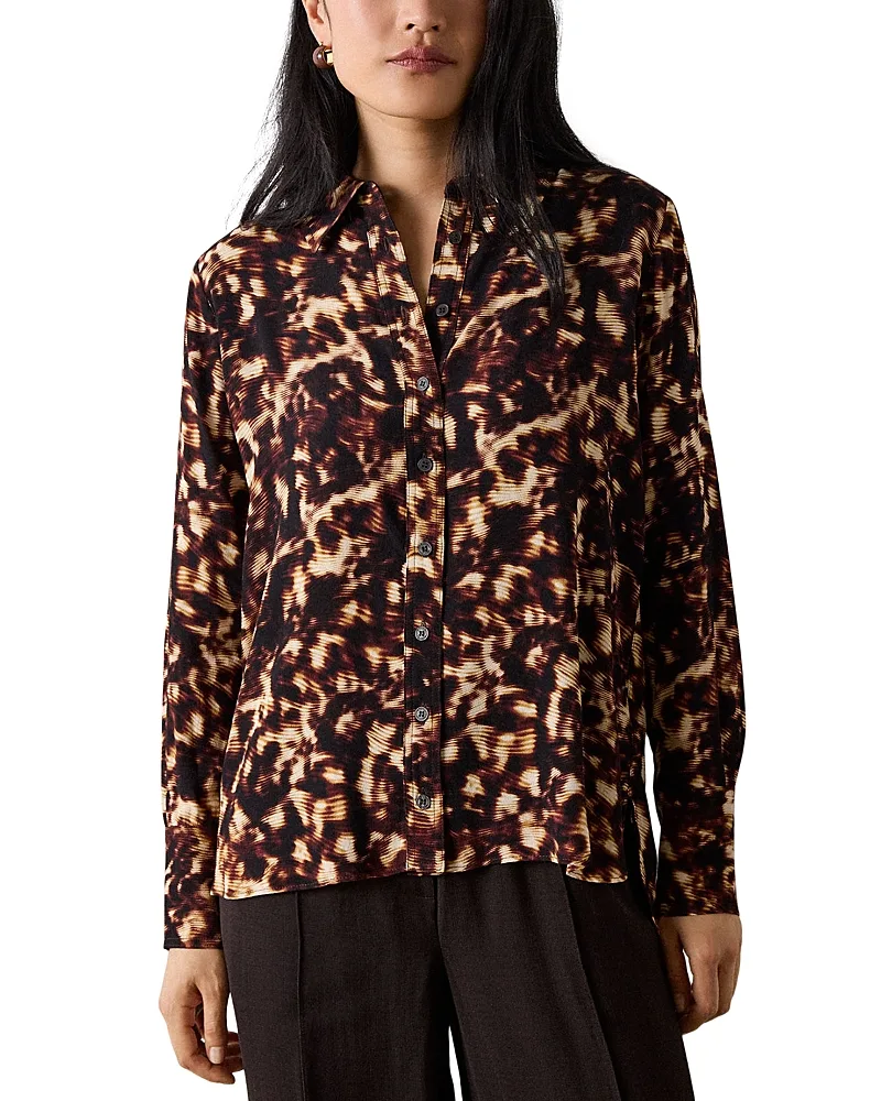 High Low Long Sleeve Shirt by Whistles