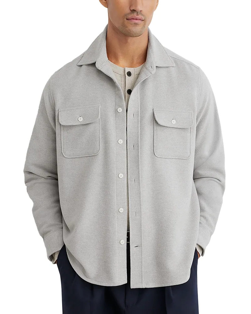 Sands Cotton Moleskin Twin Pocket Overshirt by Reiss