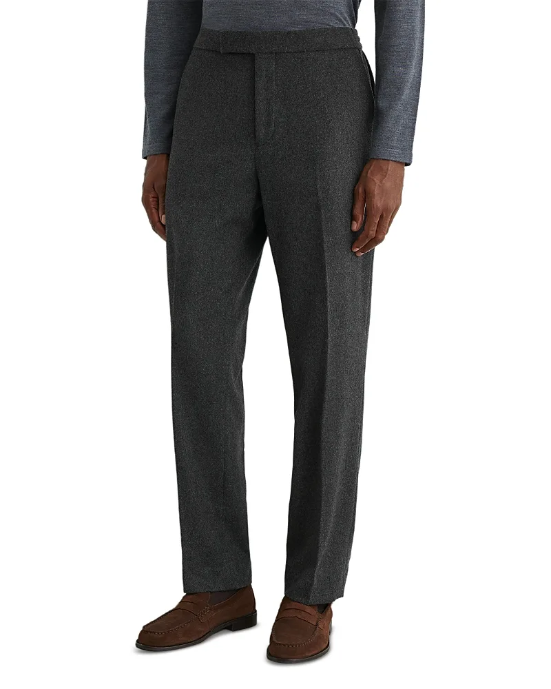 Found Tailored Fit Flannel Suit Trousers by Reiss