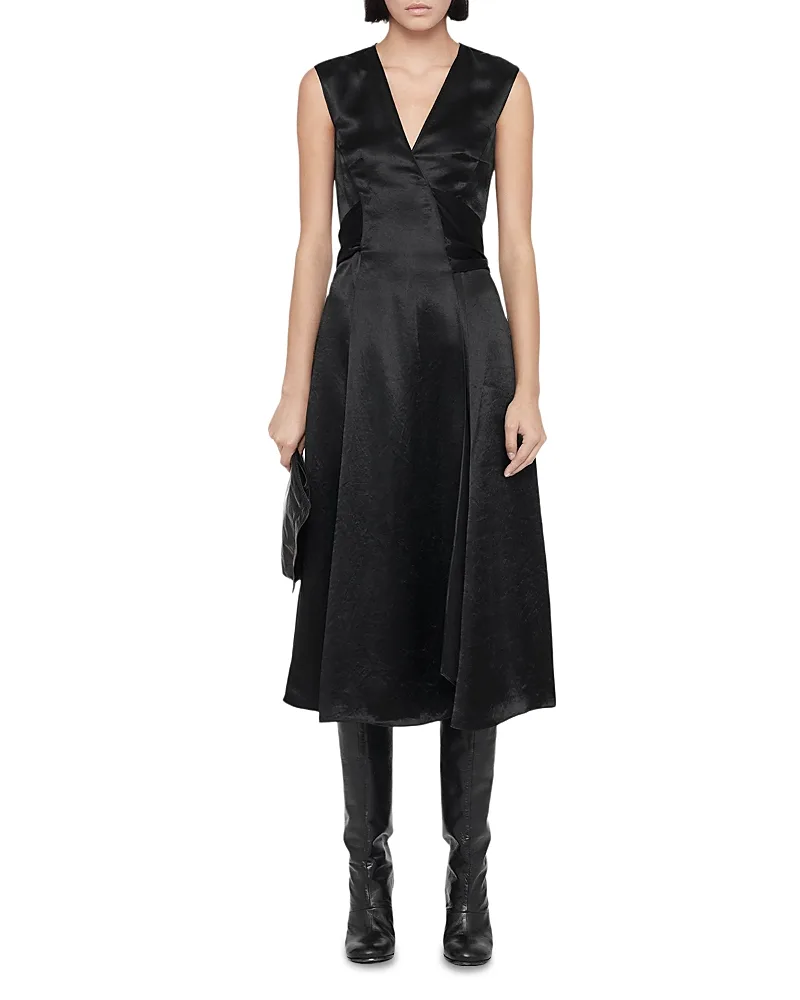 Jeanne Wrap Midi Dress by AllSaints