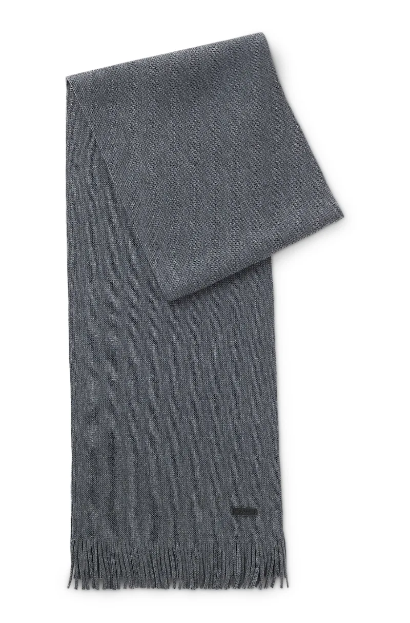 Albas Wool Raschel Knit Scarf by Hugo Boss