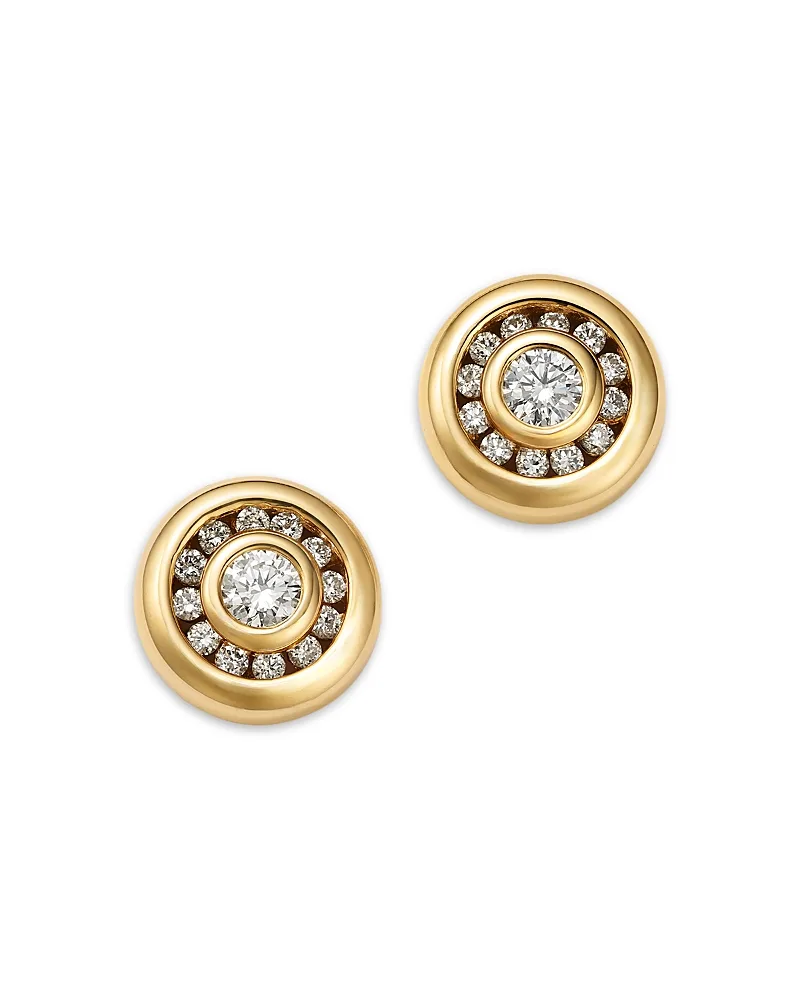 Diamond Bezel Bold Stud Earrings in 14K Yellow Gold, 0.8 Tcw by Bloomingdales Fine Collection