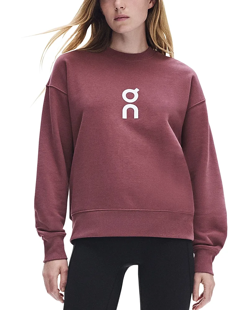 Club Barberry Stretch Cotton Crewneck Sweatshirt by On