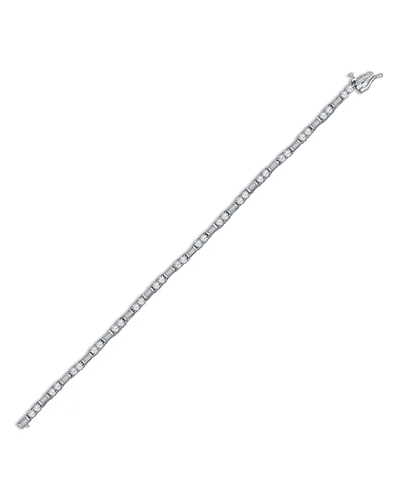 Luxe Collection Certified Lab Grown Diamond Alternating Tennis Bracelet in 14K White Gold, 3.0 Tcw by Bloomingdales Fine Collection
