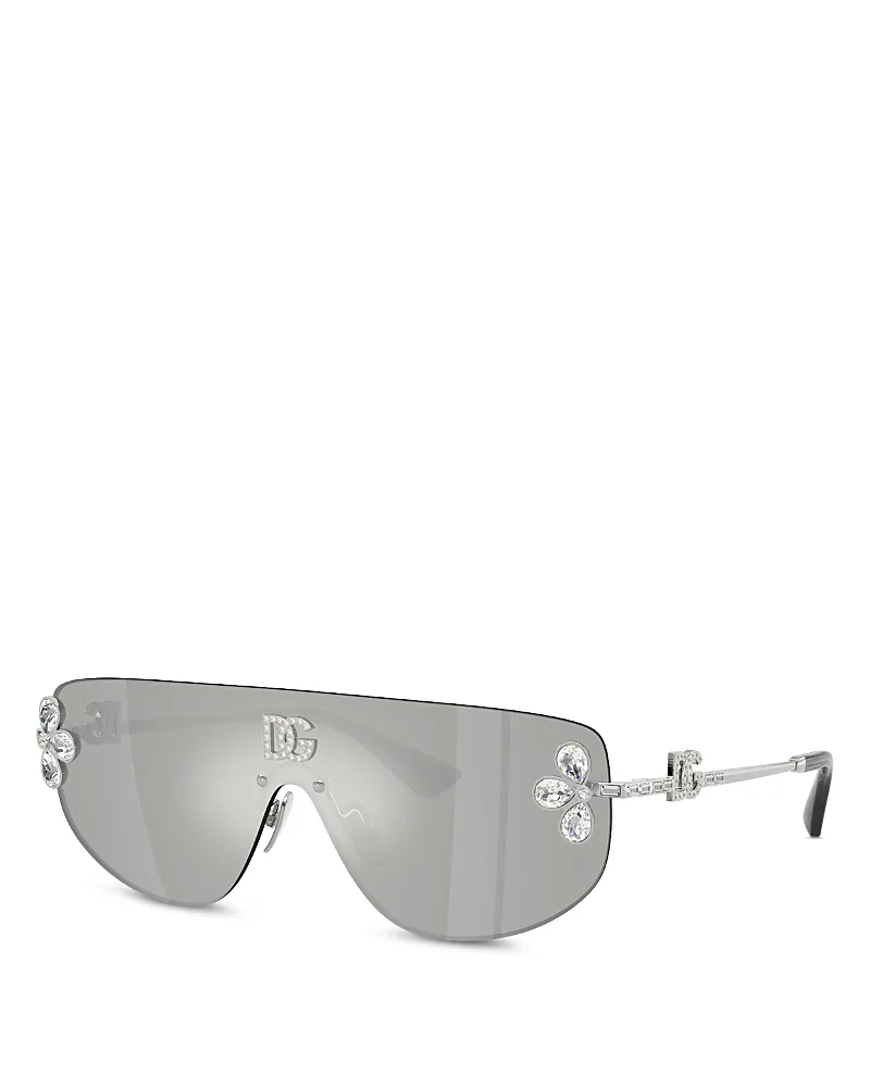 Rectangular Shield Sunglasses, 138mm by Dolce & Gabbana