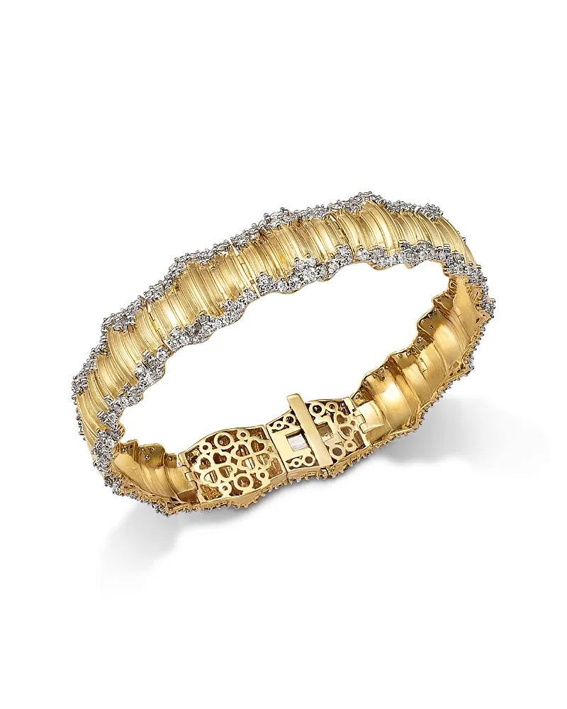 Diamond Textured Bracelet in 14K Yellow Gold, 3.0 Tcw by Bloomingdales Fine Collection