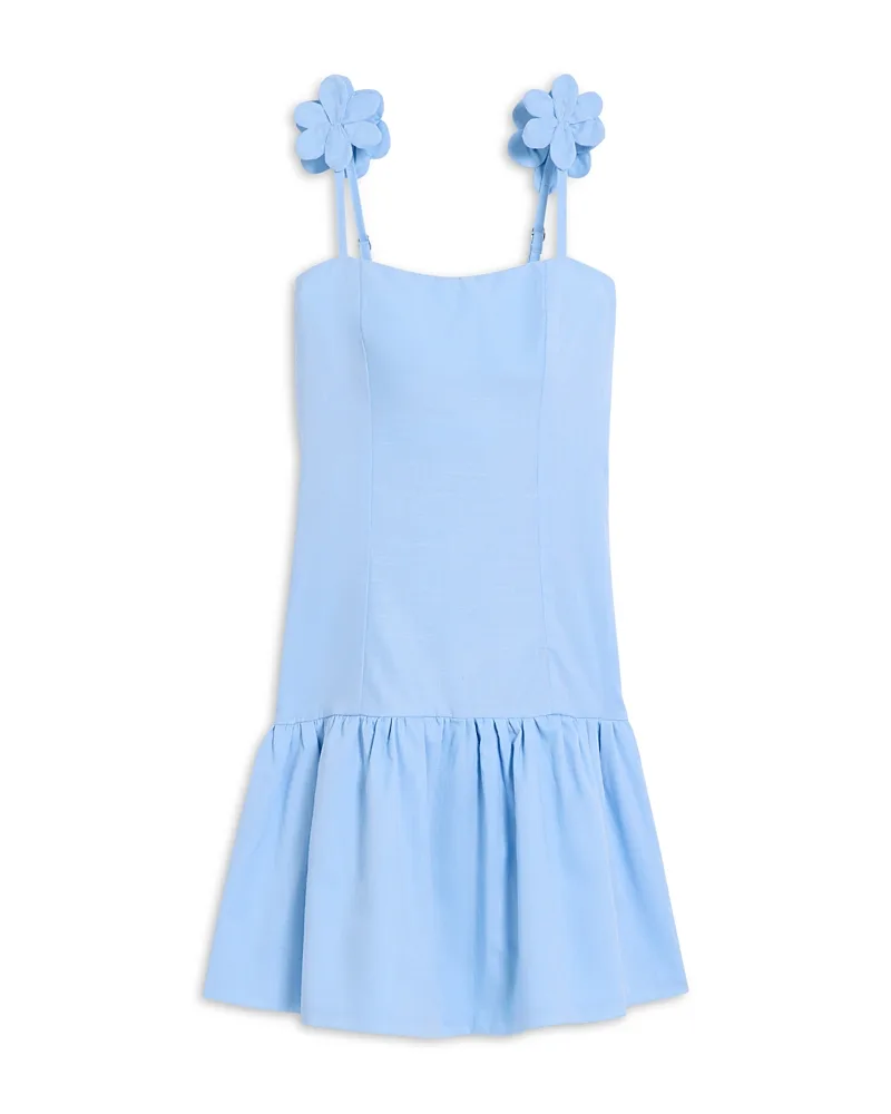 Audrey Sleeveless Ruffle Hem Mini Dress by Peixoto