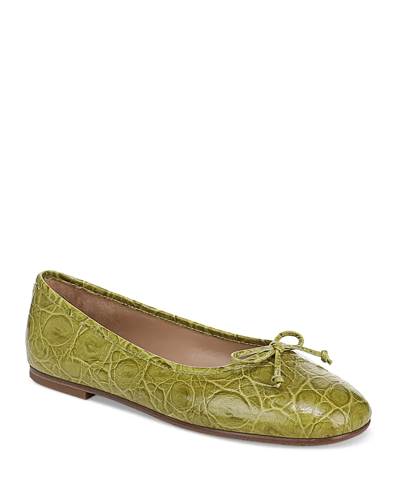 Alie Embossed Leather Ballet Flats by Sam Edelman