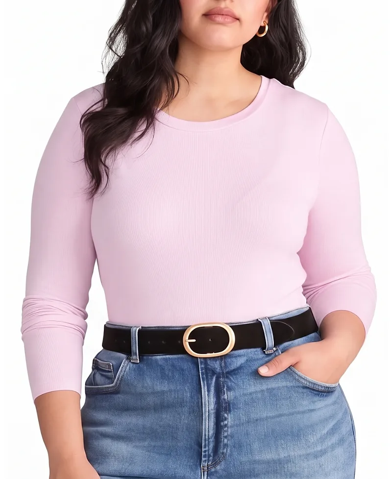 Cloud Rib Long Sleeve Tee by Universal Standard
