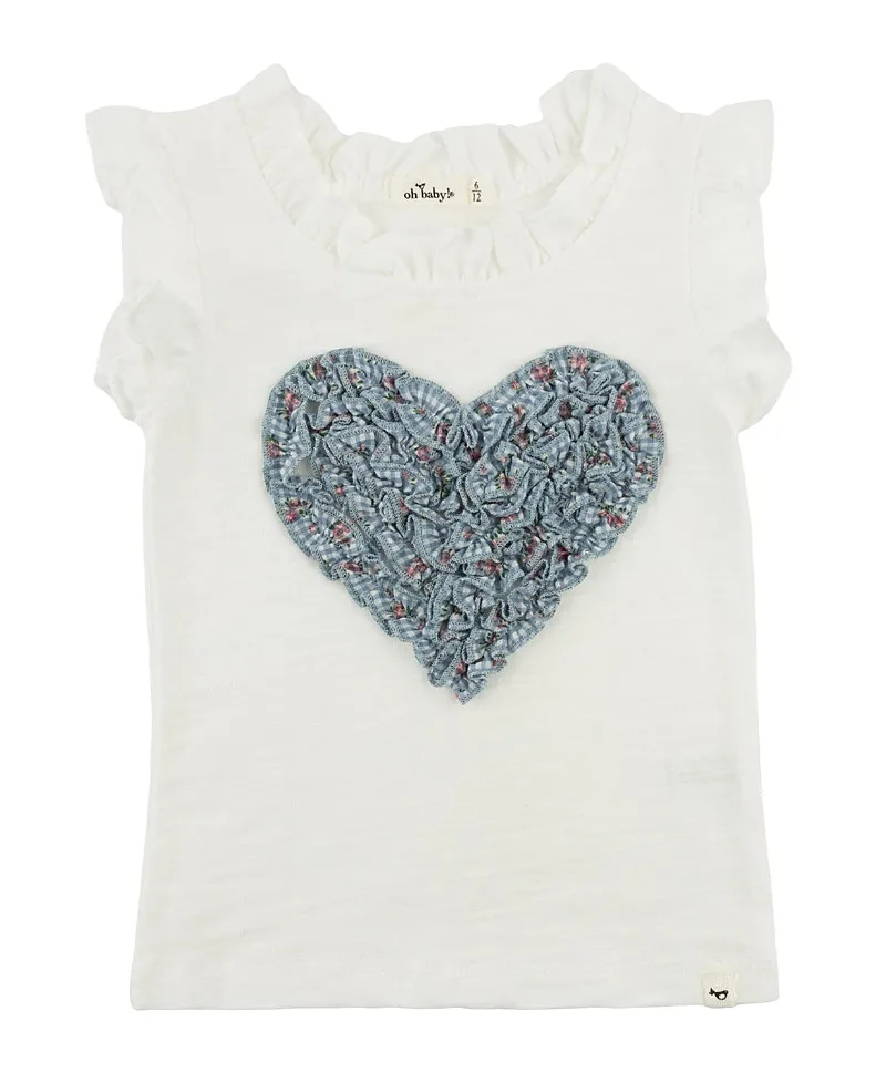 Dahlia Ruffle Heart Rebekah Top by Oh Baby