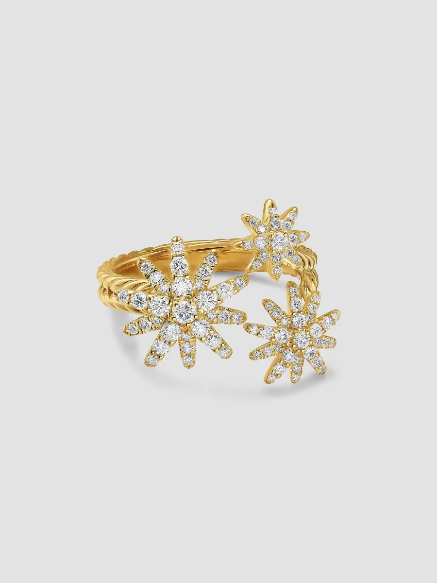 Starburst Multi Star Ring in 18K Yellow Gold - Diamond by David Yurman