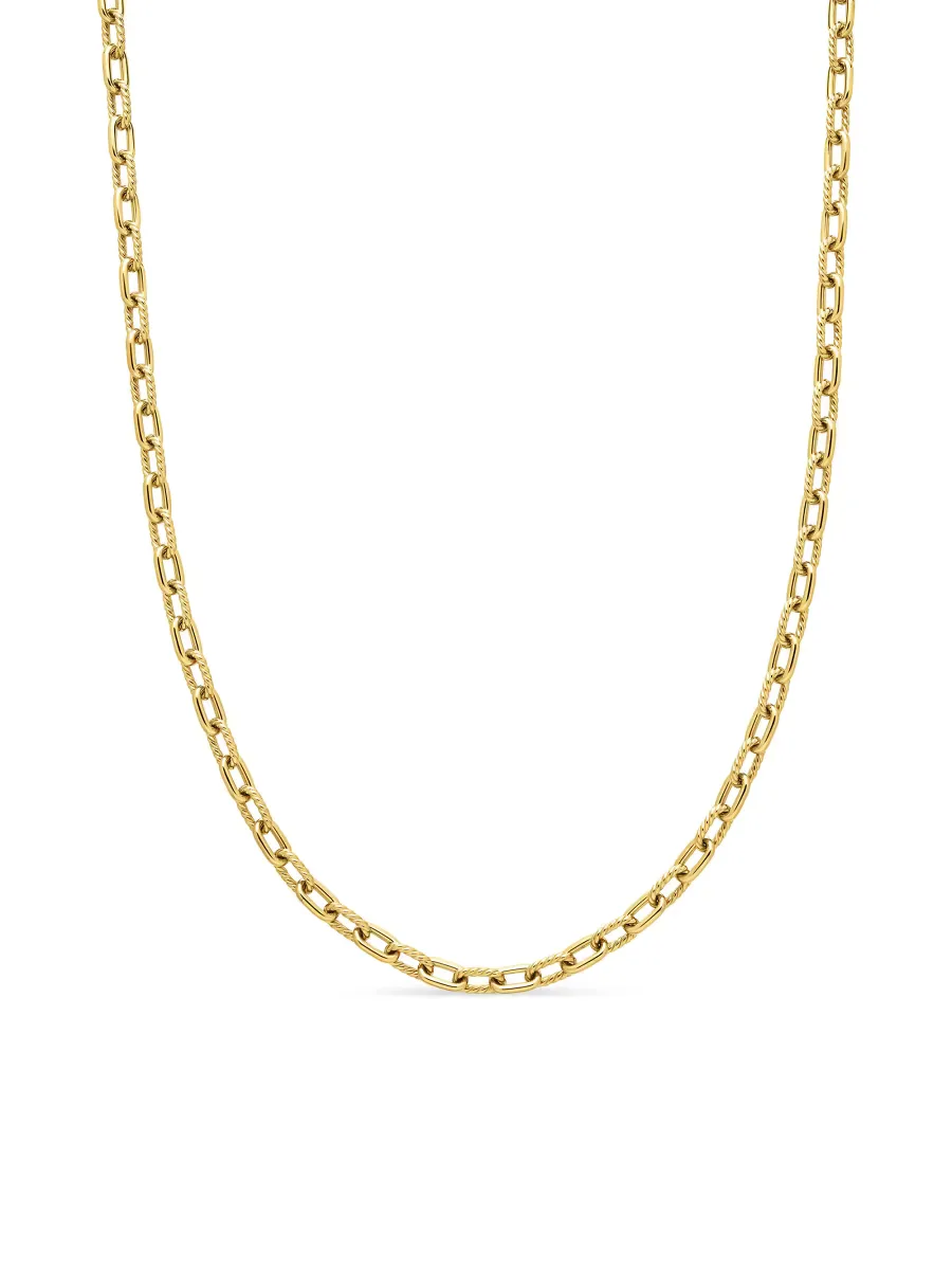 DY Madison Chain Necklace in 18K Yellow Gold, 6mm by David Yurman