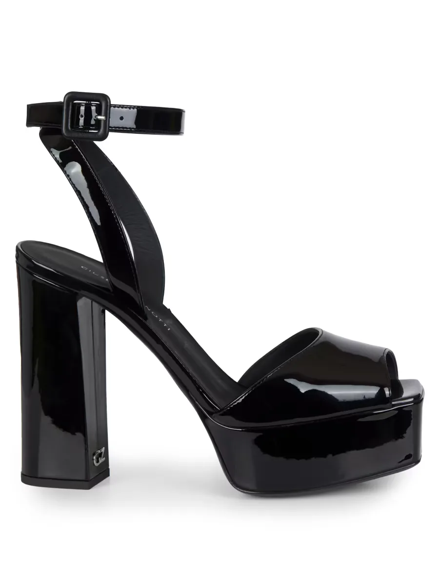 New Betty Patent Leather Platform Sandals by Giuseppe Zanotti