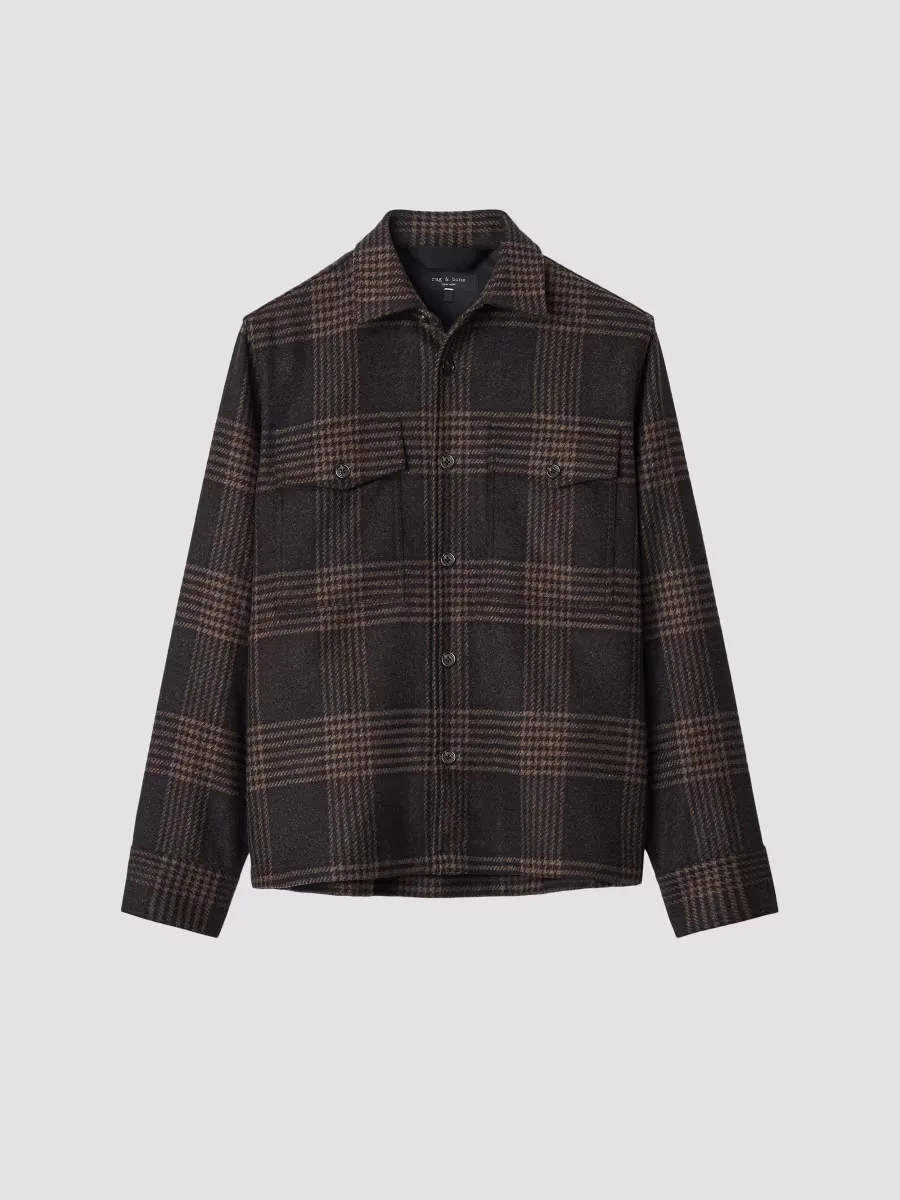Austin Plaid Wool-Blend Shirt by rag & bone