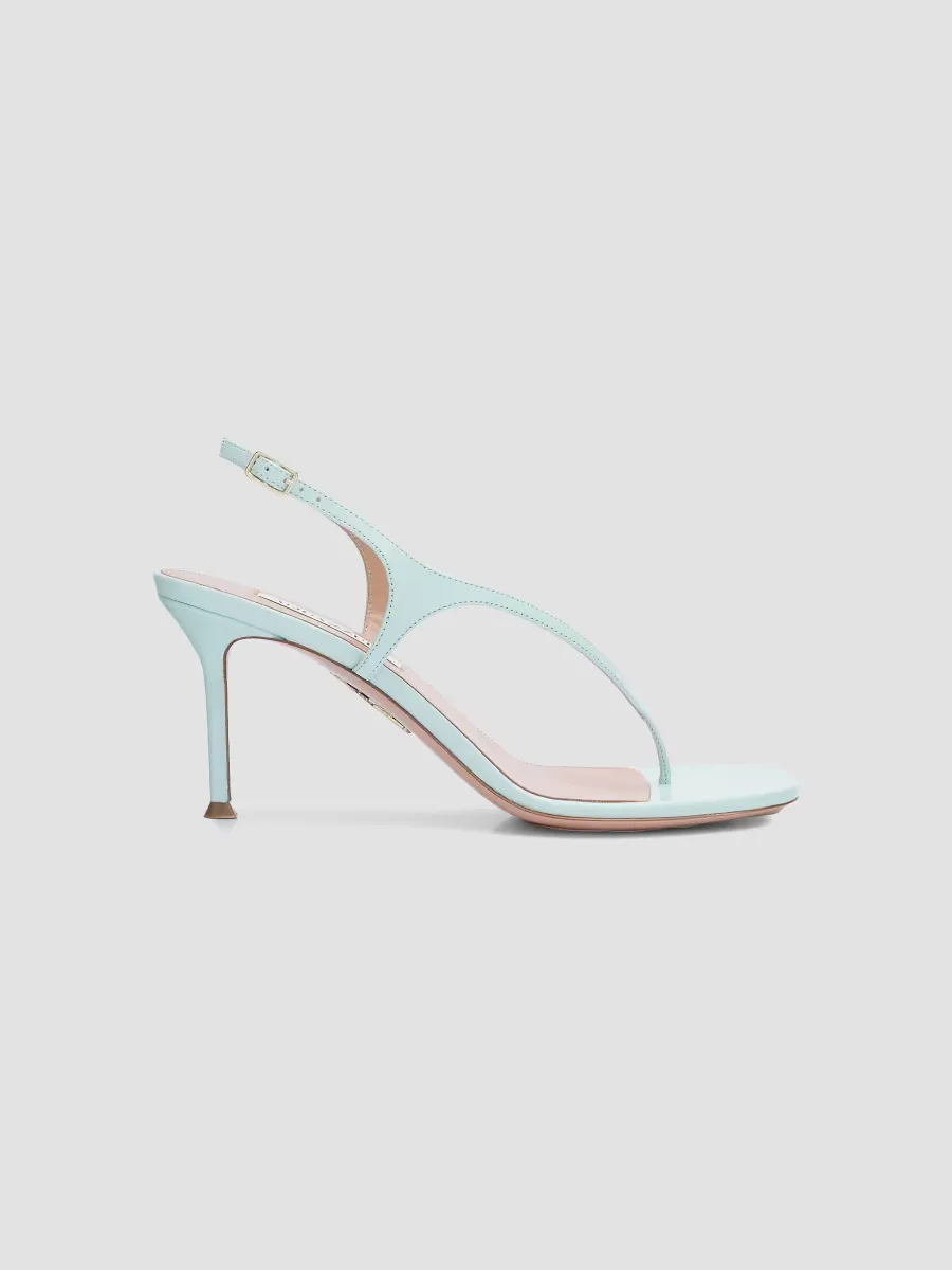 Bikini 75MM Leather Thong Sandals by Aquazzura