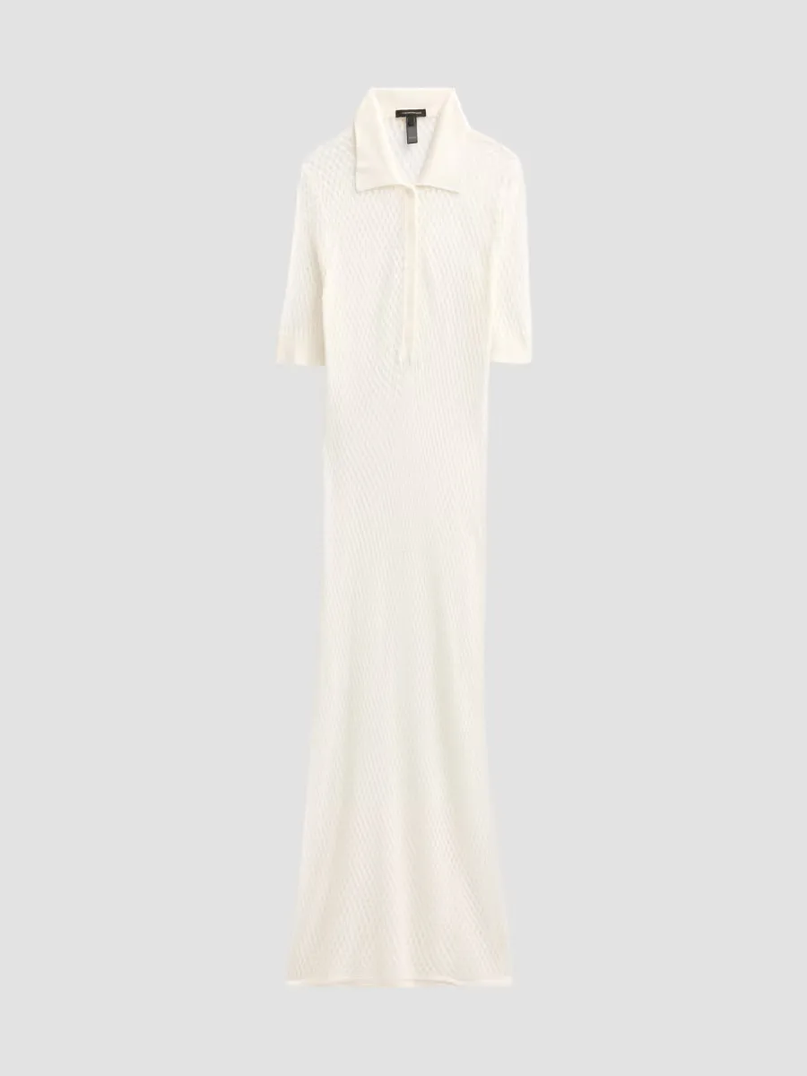 High Summer Silk Crochet Polo Dress by Kiki de Montparnasse