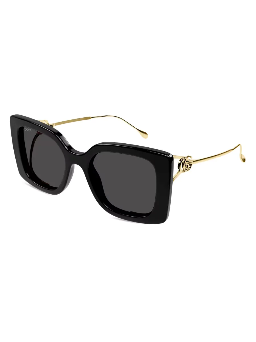 Flat & Bend 54MM Square Sunglasses by Gucci