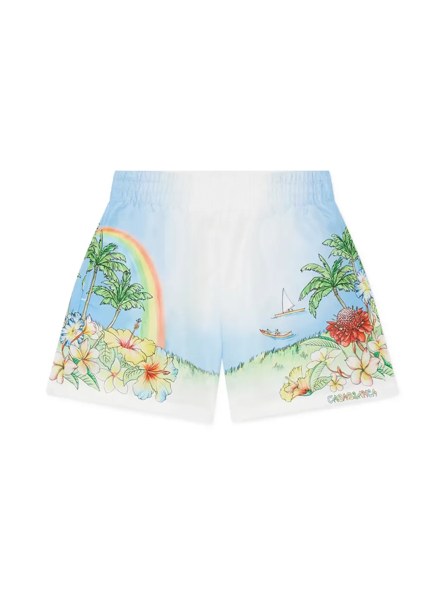 Aloha Print Swim Shorts by Casablanca