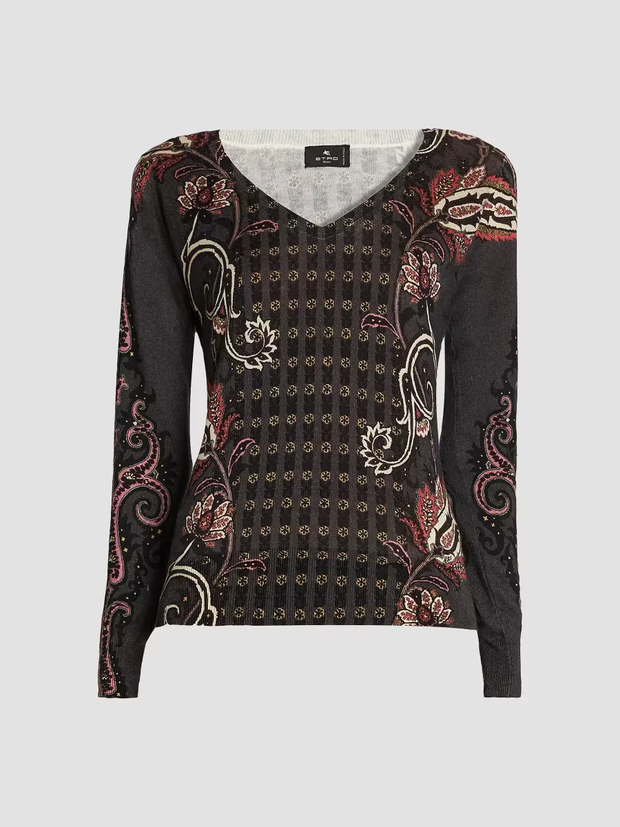 Paisley Silk-Cashmere Sweater by ETRO