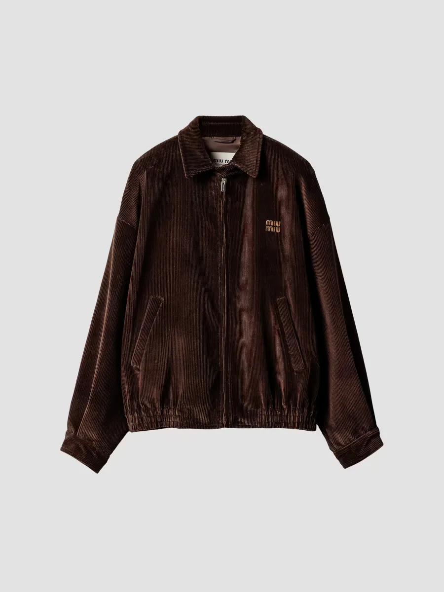 Corduroy Blouson Jacket by Miu Miu