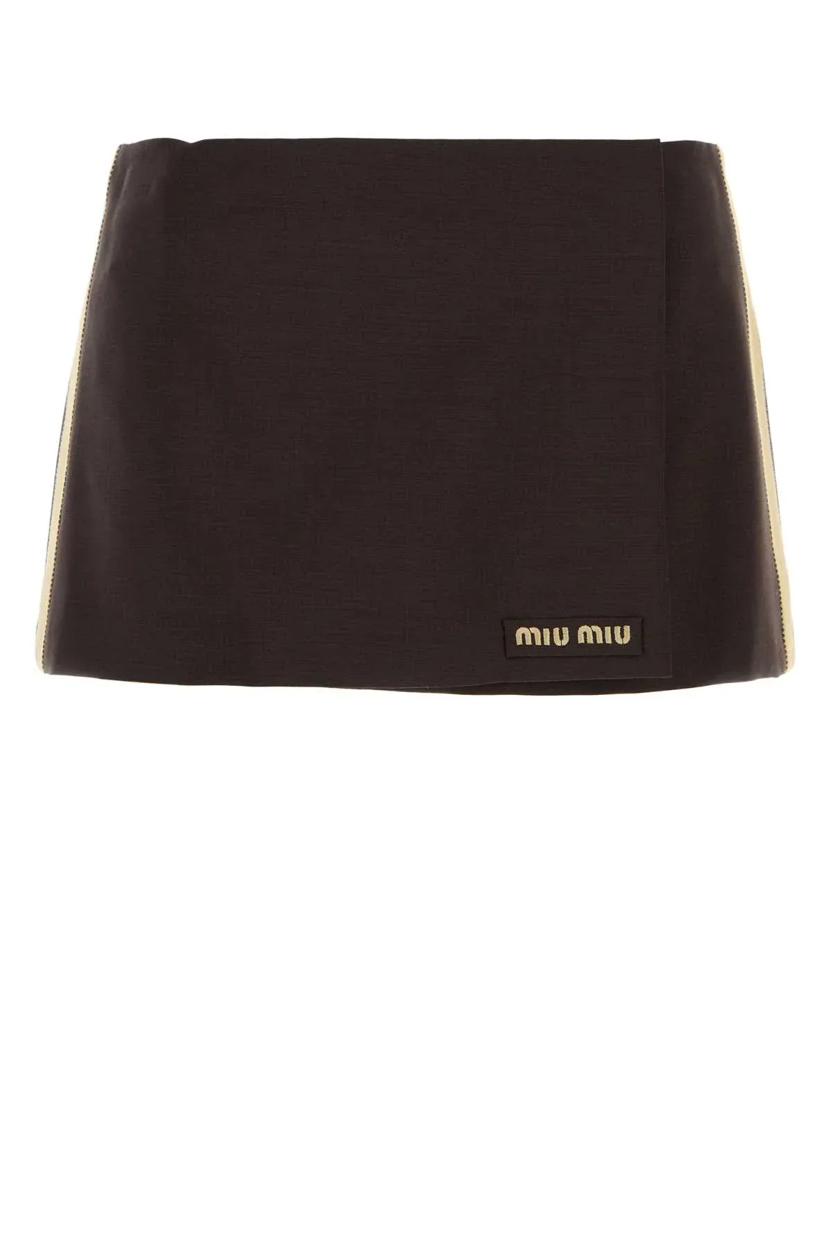 Mohair-Wool Blend Skirt by Miu Miu