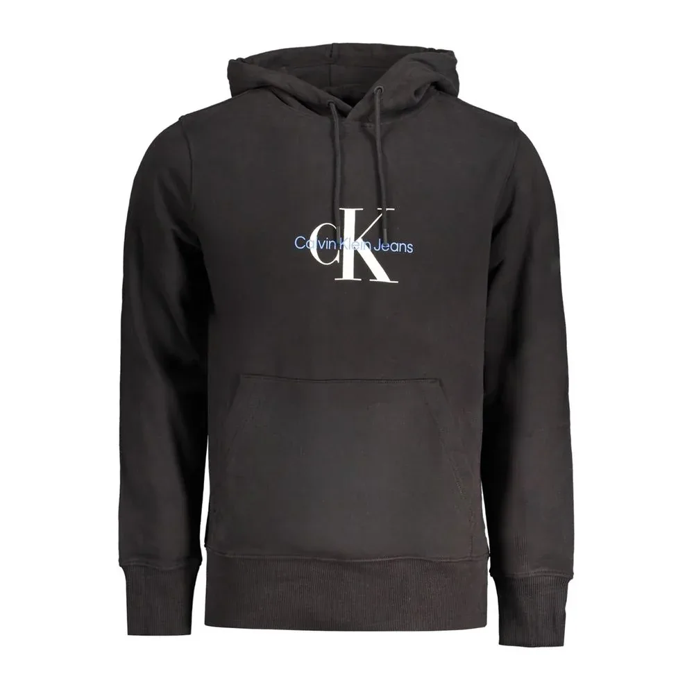 Logo-Embroidered Cotton Hoodie by Calvin Klein
