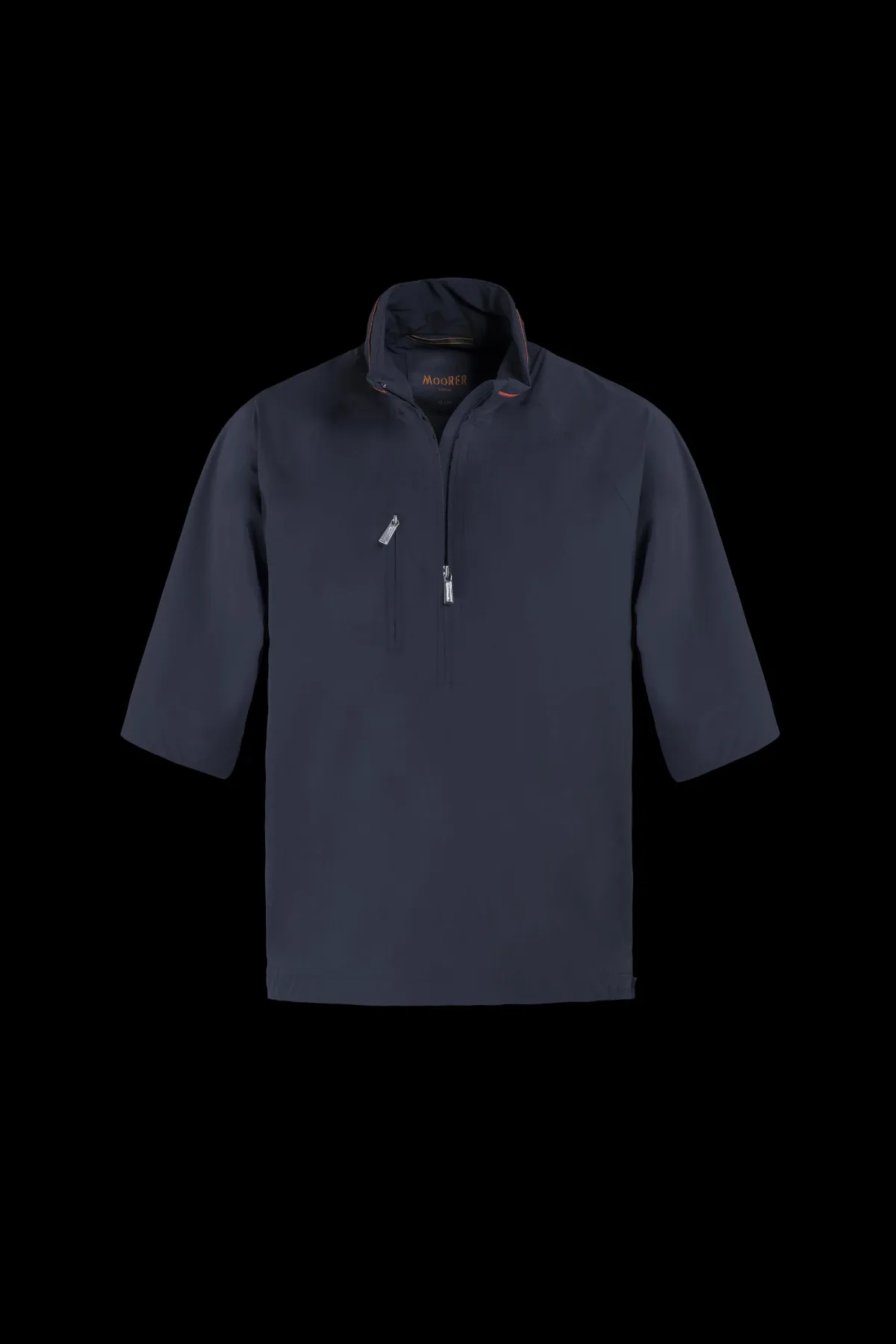Half-Zip Stand Collar Jacket by Moorer