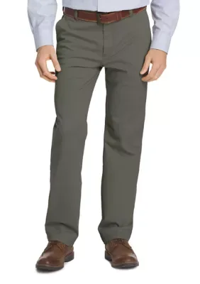 Performance Chino Flat Front Pants by IZOD